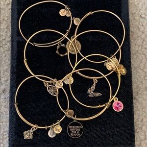 Gold Alex and Ani Bracelets